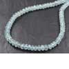 Natural Aquamarine Faceted Roundel Beads Strand Length 12 Inches and Size 5mm to 6mm approx.